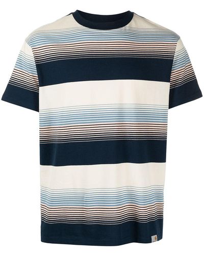 Carhartt Hanmore T-shirt Multicolor In Cotton - Blue