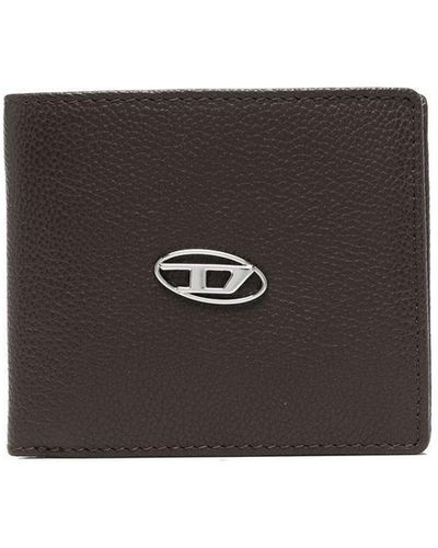DIESEL Bi Fold Coin S Leather Wallet - Brown