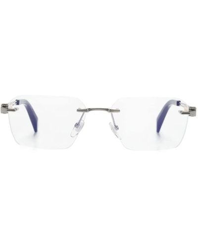 Chopard Rahmenlose Brille mit Logo-Schild - Mettallic