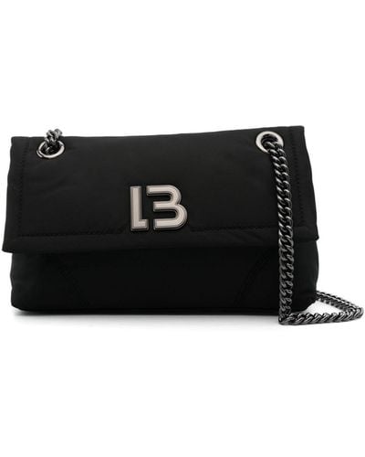 Bimba Y Lola Medium Logo-lettering Shoulder Bag - Black