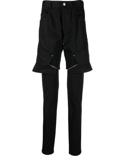 1017 ALYX 9SM Pantalones cortos a capas - Negro
