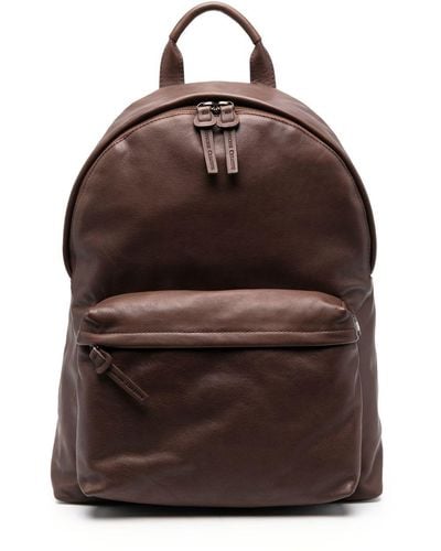 Officine Creative Front-pocket Leather Backpack - Brown