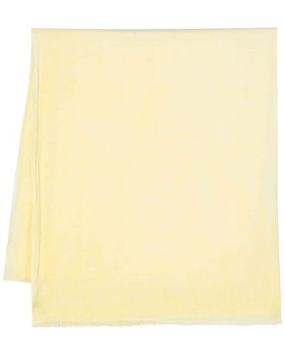 Faliero Sarti Frayed Linen Scarf - Yellow