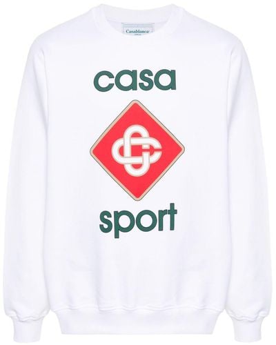 Casablancabrand Casa Sport Sweatshirt - Weiß
