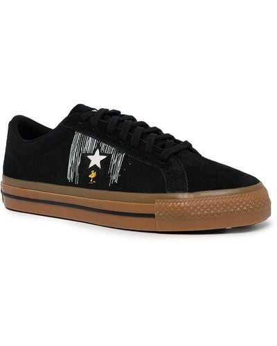 Converse X Peanuts One Star Ox Low-top Sneakers - Black