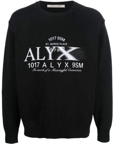 1017 ALYX 9SM Graphic Logo Print Sweatshirt - Black