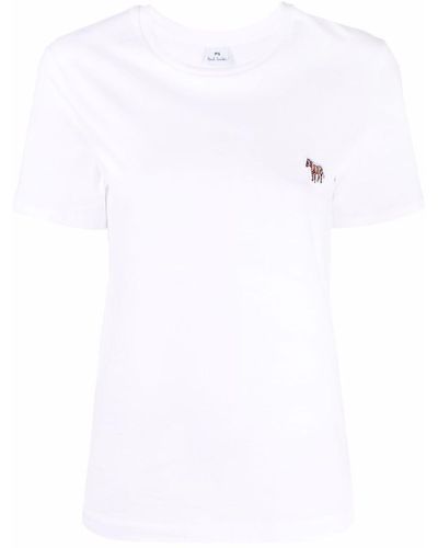 PS by Paul Smith Logo-patch Organic Cotton T-shirt - Black
