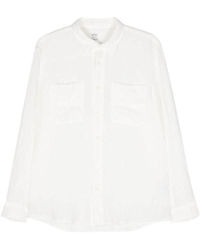 Altea Linen Chambray Shirt - White