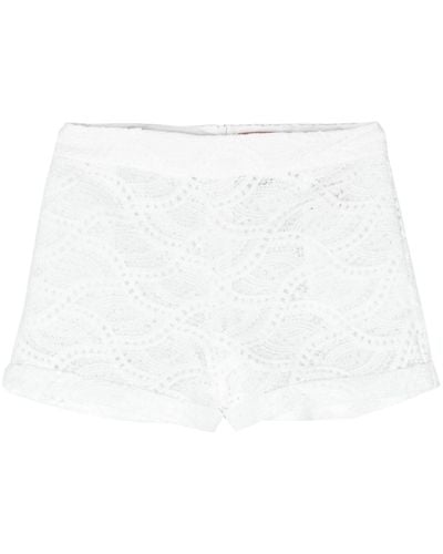 Ermanno Scervino Guipure-lace Mini Shorts - White