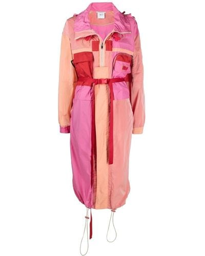 Stella McCartney Maia Colour-block Parka Coat - Pink