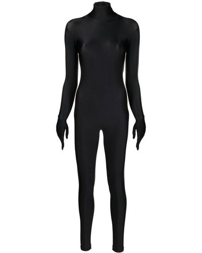 Balenciaga Body con mangas con guantes - Negro
