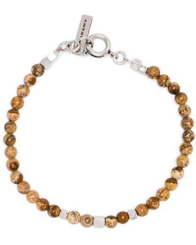 Isabel Marant Bracciale Snowstone con perline - Metallizzato