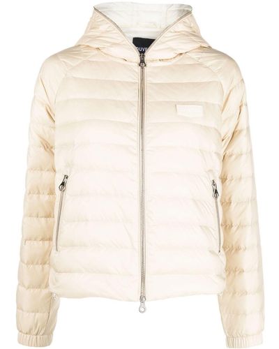 Duvetica Caroma Hooded Quilted Jacket - Natural