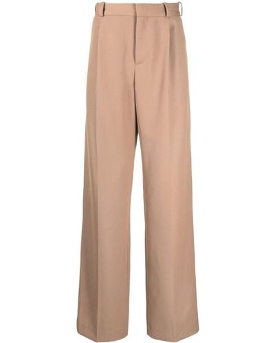 BOTTER Pressed-crease Wide-leg Trousers - Natural