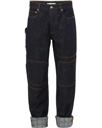 JW Anderson Jeans Met Omgeslagen Pijpen - Blauw