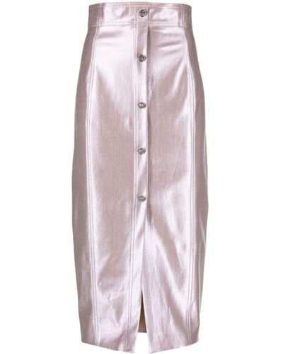 Genny Falda de tubo con cintura alta - Rosa