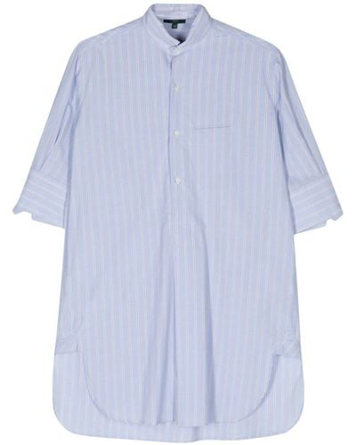 Jejia Ines Striped Cotton Shirt - Blue