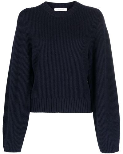 Dorothee Schumacher Ribbed-knit Sweatshirt - Blue