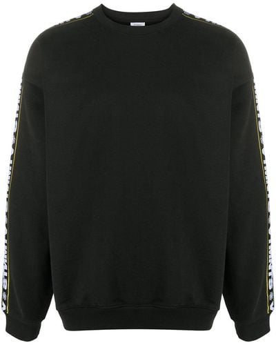 Vetements Sweat à bandes logo - Noir