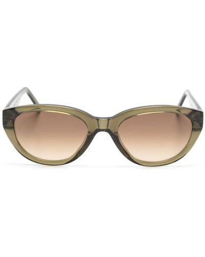A Kind Of Guise Tirana Oval-frame Sunglasses - Natural