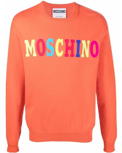 Moschino カラーブロック セーター - オレンジ