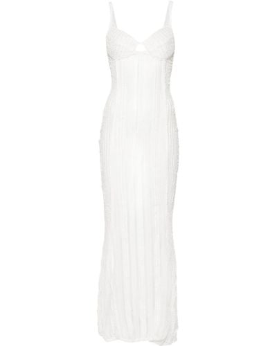 Charo Ruiz Yayay lace maxi dress - Blanco