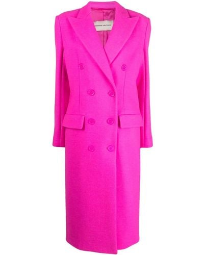 Alexandre Vauthier Double-breasted Midi Coat - Pink