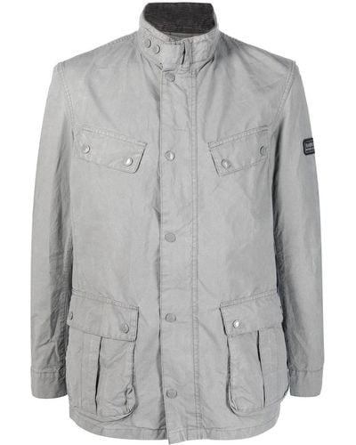 Barbour Logo-patch Lightweight Jacket - Gray