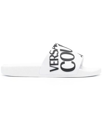 Versace Jeans Couture Logo Sliders - White