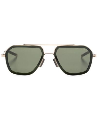 Dita Eyewear Lsa-433 Pilot-frame Sunglasses - Green