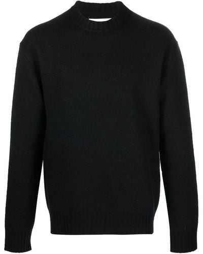 Jil Sander Sweatshirt mit rundem Ausschnitt - Schwarz
