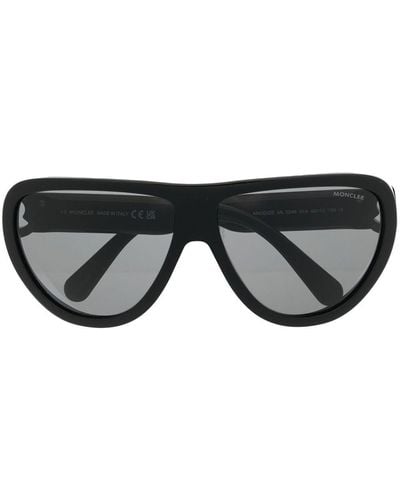 Moncler Gafas de sol Anodize con montura cat-eye - Negro
