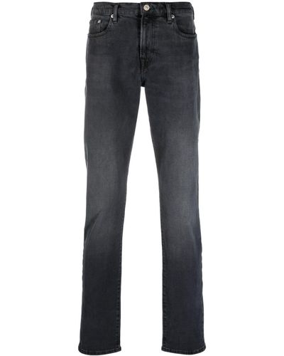 PS by Paul Smith Halbhohe Straight-Leg-Jeans - Blau