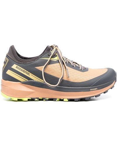 Rossignol Logo-print Round-toe Trainers - Brown