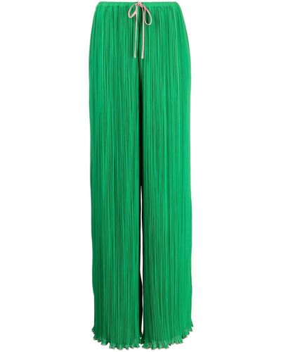 Rachel Gilbert Pantalones de chándal Crio plisados - Verde