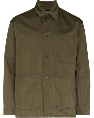 Beams Plus シャツジャケット - グリーン