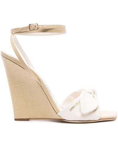 Jimmy Choo Richelle Leren Sandalen - Naturel