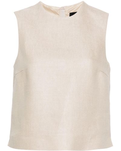 Theory Linnen Tanktop - Naturel