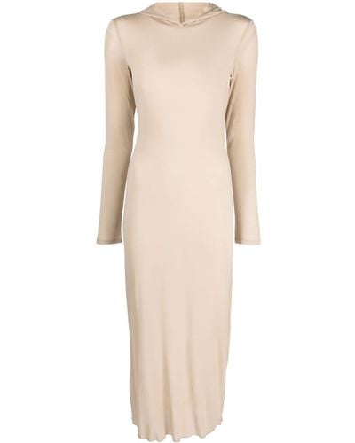 Paloma Wool Hooded Long-sleeved Midi Dress - Natural