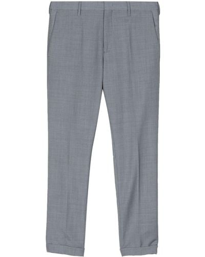 Paul Smith Mélange-effect Tailored Trousers - Grey