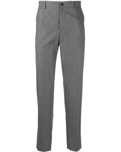 Dolce & Gabbana Check-pattern Tailored Pants - Grey