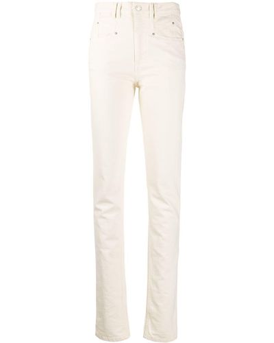 Isabel Marant Taillenhohe Skinny-Jeans - Natur