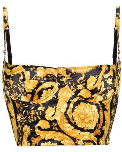 Versace Barroco Medusa Bralet - Mettallic