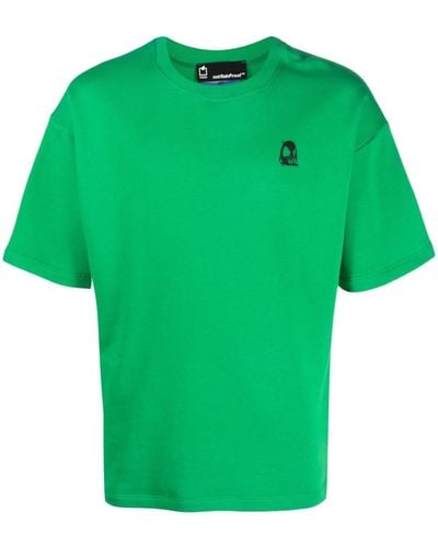 Styland Graphic-print Organic-cotton T-shirt - Green