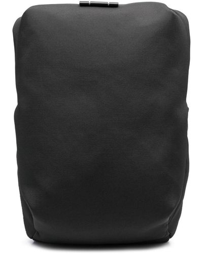 Côte&Ciel Logo-patch Zip-up Backpack - Black