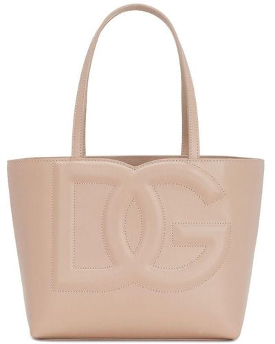 Dolce & Gabbana Bolso logo de compras - Neutro