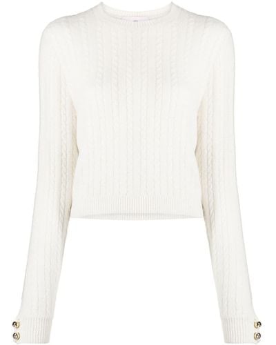 Chiara Ferragni Cable-knit Sweater - White