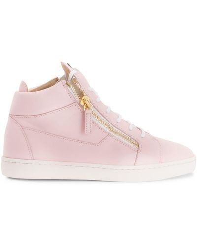Giuseppe Zanotti Nicki Leather Skneakers - Pink