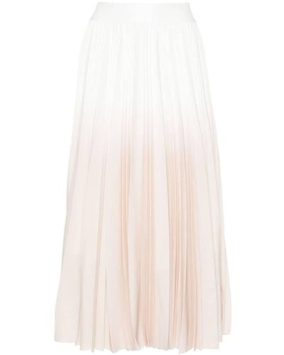 Peserico Ombré-effect Pleated Skirt - Pink