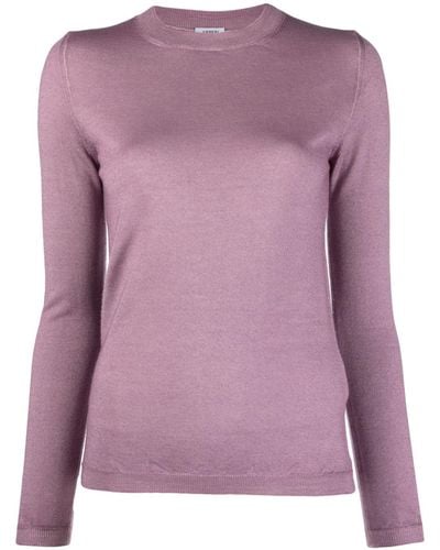 Aspesi Fine-knit Wool Jumper - Purple
